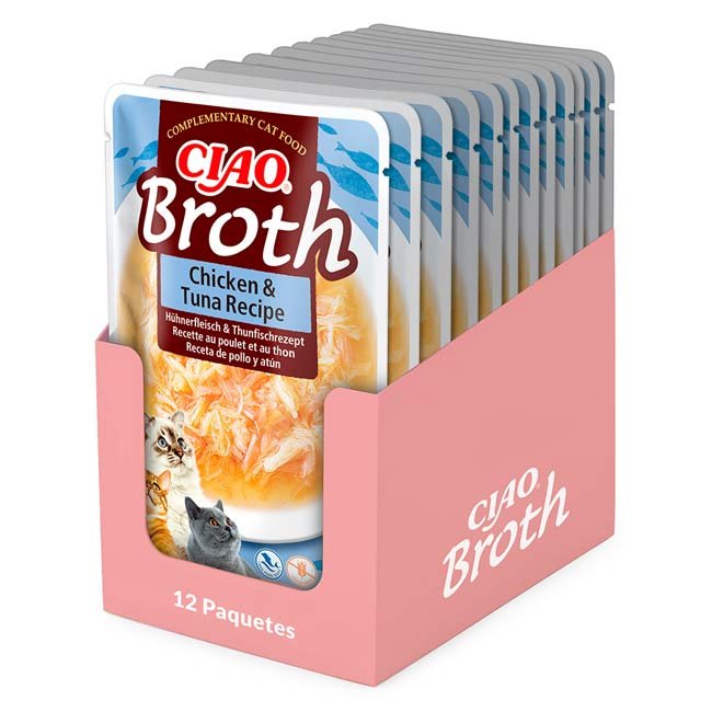 Ciao Broth alimento húmido em caldo (40g) - Frango com Atum - Image 2