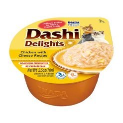 Dashi Delights alimento húmido em caldo (70g) - Frango com Queijo