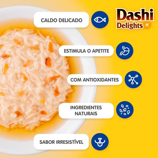 Dashi Delights alimento húmido em caldo (70g) - Frango com lascas de Bonito - Image 2