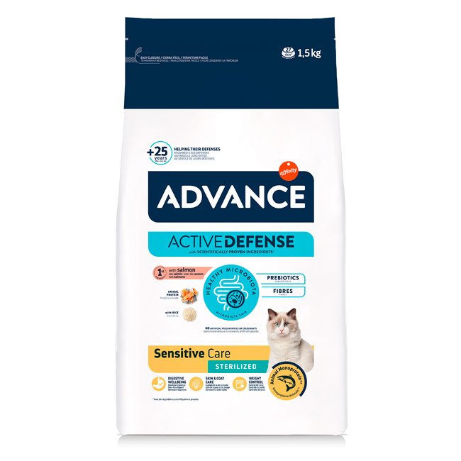 Advance Sterilized Sensitive Care ração para gato esterilizado - Salmão