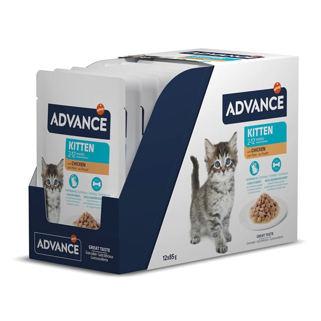 Advance Wet Kitten alimento húmido completo para gatinhos (85g) - Frango - Image 2
