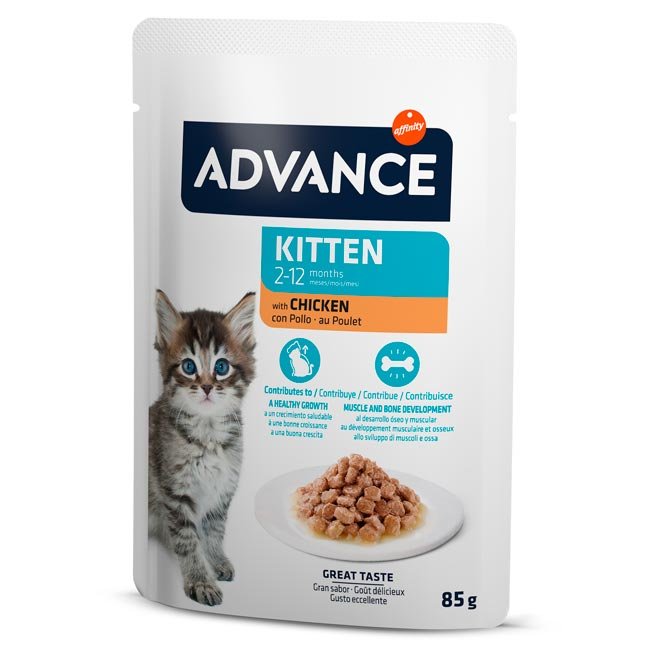 Advance Wet Kitten alimento húmido completo para gatinhos (85g) - Frango