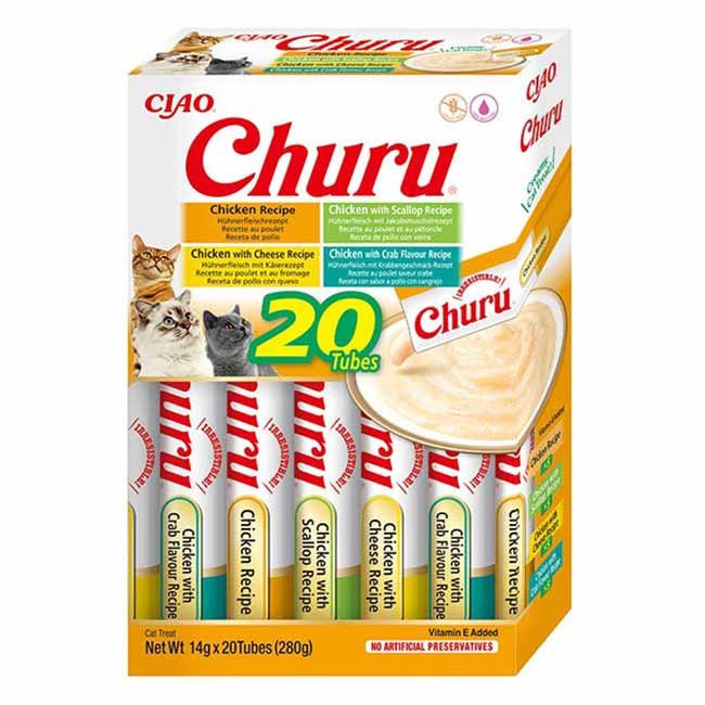 Churu Snack Líquido - Variedades com Frango