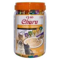 Churu Snack Líquido (Pack 50x14g) - Variedades com Frango