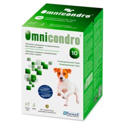 Omnicondro 10 suporte das articulações p/ gatos e cães (60 comprimidos)