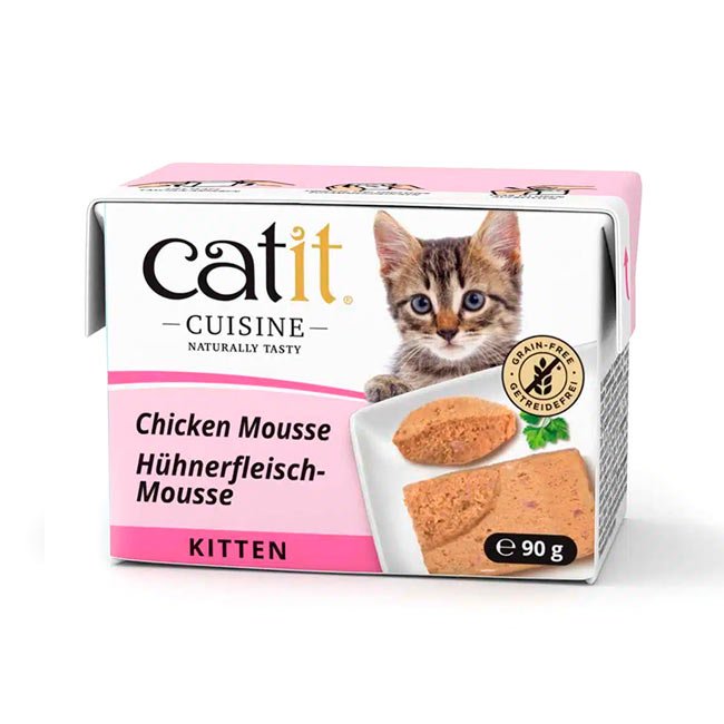 Catit Cuisine Kitten húmido completo em mousse (90g) - Frango