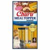 Churu Meal Topper Snack Líquido Completo para Gatos (4x14g) - Frango com Queijo