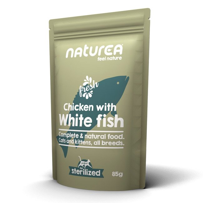 Naturea Wetfood alimento húmido completo (85g) - Frango com Peixe Branco