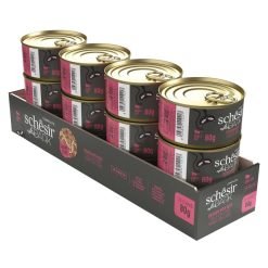 Schesir After Dark húmido completo em caldo (80g) – Frango com carne