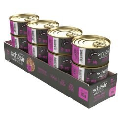 Schesir After Dark húmido completo em caldo (80g) – Frango com Presunto