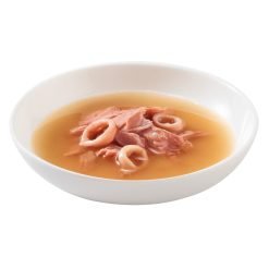 Alternative view of Schesir Soup alimento húmido (40g) - Sopa de Atum e Lulas