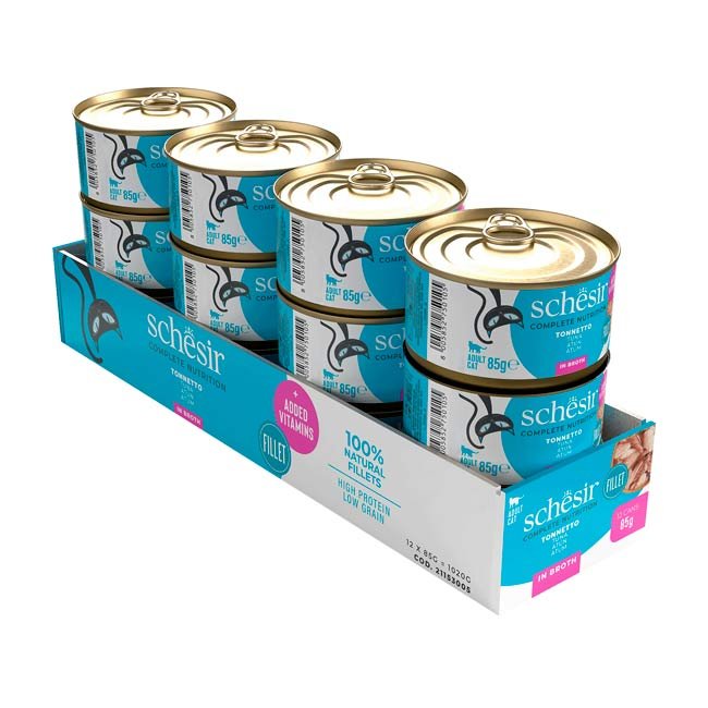 Schesir Complete alimento húmido em caldo (85g) - Atum - Image 3