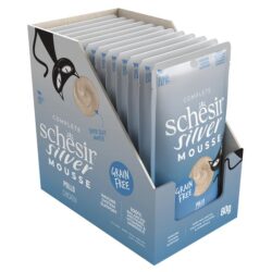 Schesir Silver Gato Sénior húmido completo em mousse (80g) - Frango - Image 3