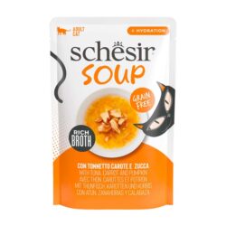 Schesir Soup alimento húmido (40g) - Sopa de Atum, Cenoura e Abóbora