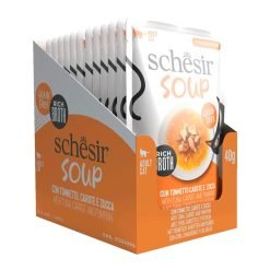 Schesir Soup alimento húmido (40g) – Sopa de Atum, Cenoura e Abóbora
