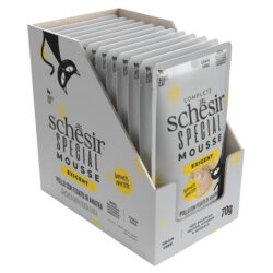 Schesir Special Exigent húmido completo em mousse (70g) - Frango e fígado de pato - Image 3