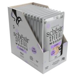 Schesir Special Light húmido completo em mousse (70g) – Frango