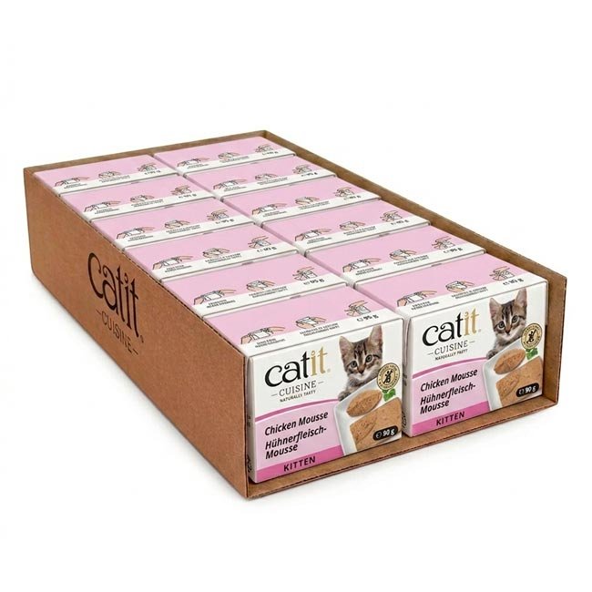 Catit Cuisine Kitten húmido completo em mousse (90g) - Frango - Image 3