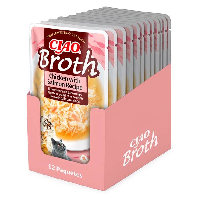 Ciao Broth alimento húmido em caldo (40g) - Frango com Salmão - Image 2