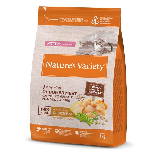 Nature's Variety No Grains Kitten para Gatinhos - Frango do campo - Image 4