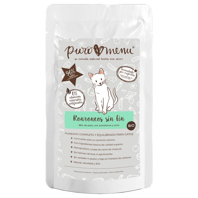 Puromenu Ronrons sem fim húmido completo em patê (100g) - Pato