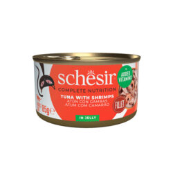 Schesir Complete alimento húmido em gelatina (85g) – Atum com Camarão