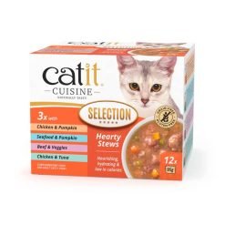 Catit Cuisine alimento húmido em caldo - Pack variado (12x95g)