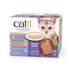 Catit Cuisine alimento húmido em patê – Pack variado (12x95g)