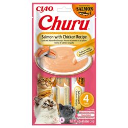Churu Salmon snack líquido (4x14g) - Salmão com Frango