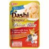 Dashi Delights Delicate Flakes alimento húmido em gelatina (40g) - Frango com Atum e Salmão