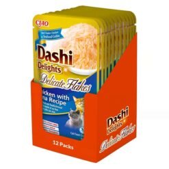 Dashi Delights Delicate Flakes alimento húmido em gelatina (40g) – Frango com Atum
