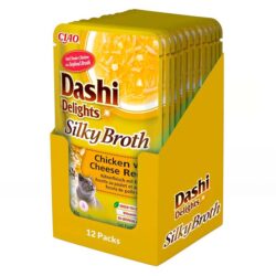 Dashi Delights Silky Broth alimento húmido em caldo (40g) – Frango com Queijo