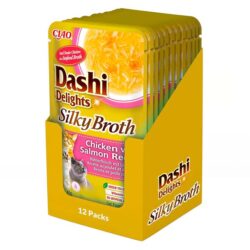 Dashi Delights Silky Broth alimento húmido em caldo (40g) – Frango com Salmão