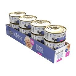 Schesir Complements alimento húmido em caldo (70g) – Frango com Bovino