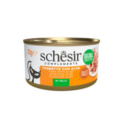 Schesir Complements alimento húmido em gelatina (70g) – Atum com Aloé