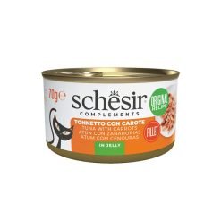 Schesir Complements alimento húmido em gelatina (70g) – Atum com Cenoura