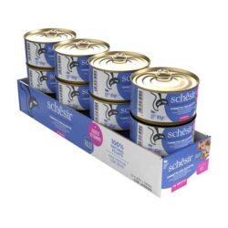 Schesir Complete alimento húmido em caldo (85g) – Atum com Anchovas