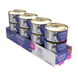 Schesir Complete alimento húmido em caldo (85g) – Atum com Bovino