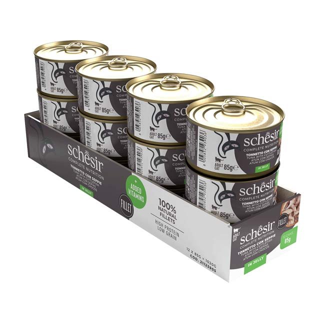 Schesir Complete alimento húmido em gelatina (85g) - Atum com Chocos - Image 2