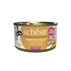 Schesir Complete alimento húmido em caldo (85g) - Atum e Frango