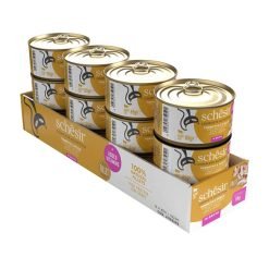 Schesir Complete alimento húmido em caldo (85g) – Atum e Frango