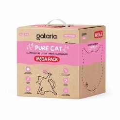 Gataria Pure Cat Areia ultra-aglomerante - Talco - MEGAPACK 30 L