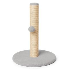 Arranhador BASIC ROUND de sisal com base redonda e bolinha