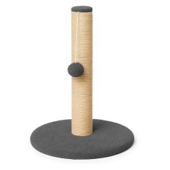 Arranhador BASIC ROUND de sisal com base redonda e bolinha
