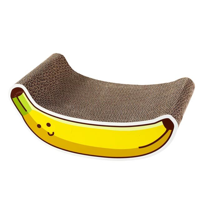 Arranhador em cartão formato BANANA
