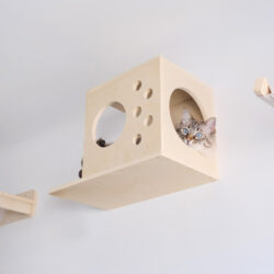 Alternative view of Cama de parede CUBIC em madeira