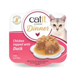 Catit Cuisine Dinner (75g) húmido completo - Frango com Pato