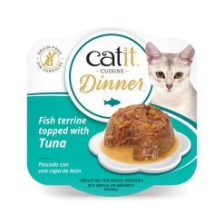Catit Cuisine Dinner (75g) húmido completo - Peixe com Atum e Cenoura