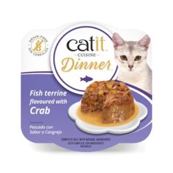 Catit Cuisine Dinner (75g) húmido completo - Peixe com Caranguejo