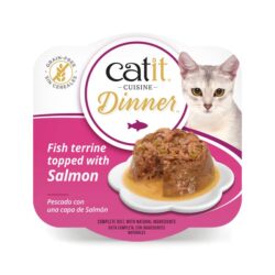 Catit Cuisine Dinner (75g) húmido completo - Peixe com Salmão